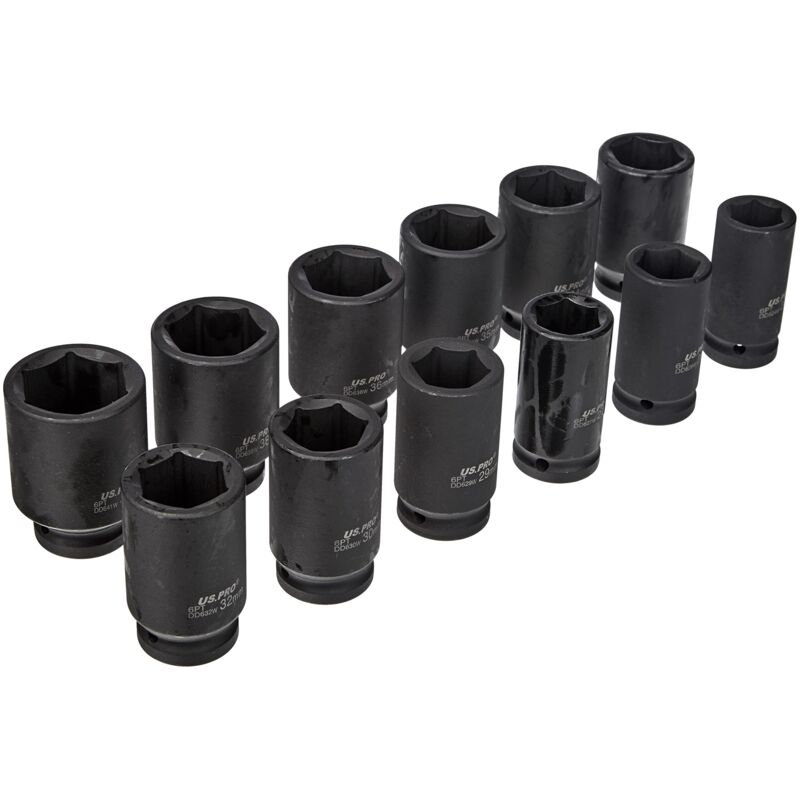 foto del prodotto b1360 set di 12 bussole metriche a percussione, 6 punte, 0,01 v us pro
