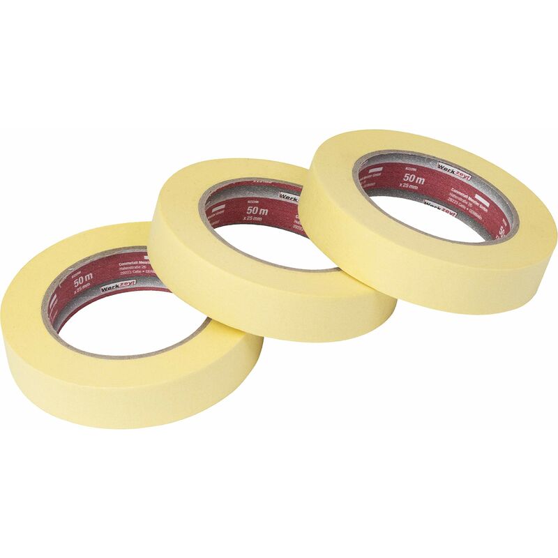 foto del prodotto b22299 nastro adesivo, 3 rotoli, 25 mm x 50 m con p