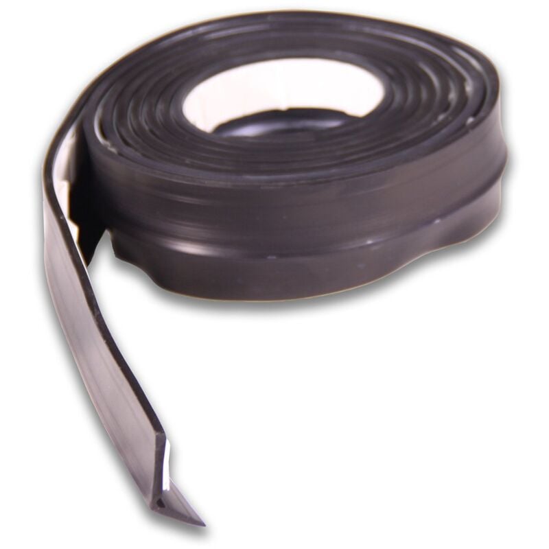 foto del prodotto b82650n paraspifferi in gomma per porte da garage, nero, 2,5 m brinox