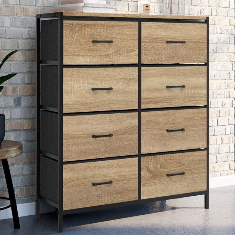 foto del prodotto ba l de tela de 8 cajones utah 80 cm mueble de almacenaje de dise o industrial