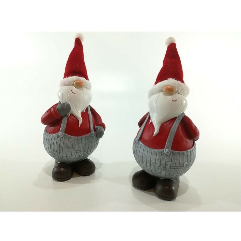 foto del prodotto babbo natale rosso h 26cm addobbi natalizi per vetrine decorazioni di natale