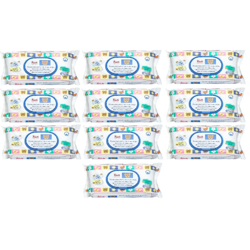 foto del prodotto baby care salviette 10 confezioni da 72 salviettine detergenti baby pop up trudi