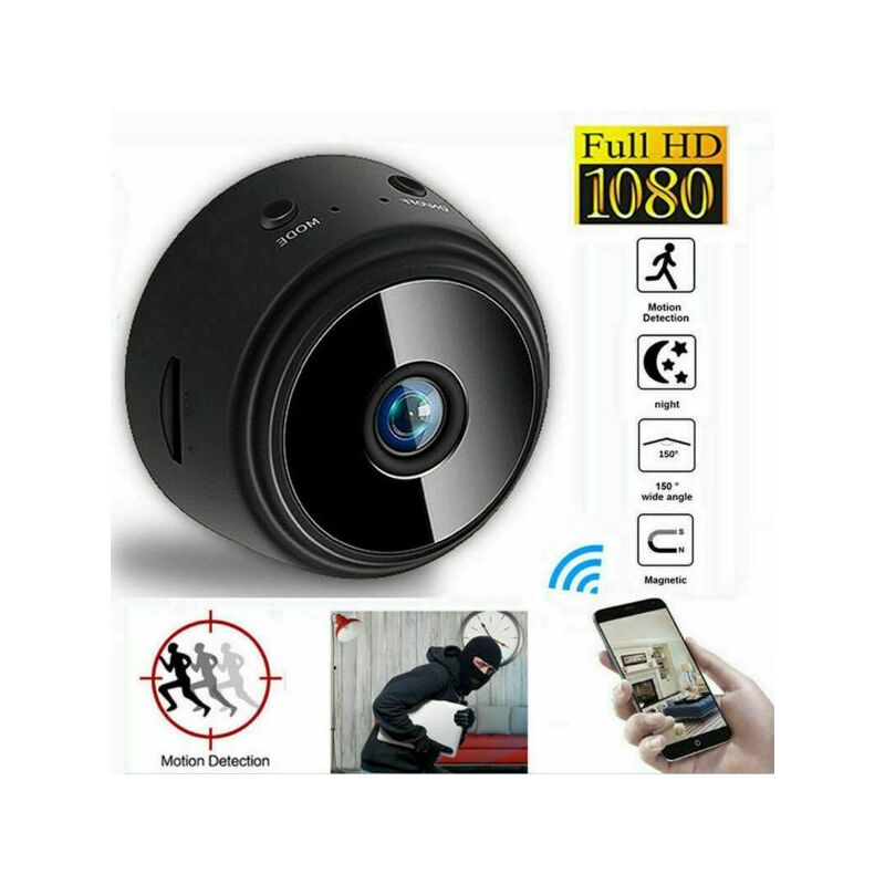 foto del prodotto baby monitor antifurto microcamera telecamera spia ip wifi hd micro mini