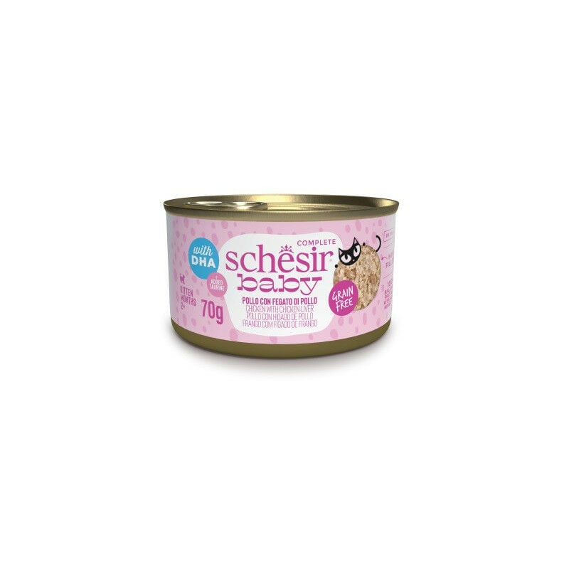foto del prodotto baby per kitten filetti in brodo da 70 gr schesir