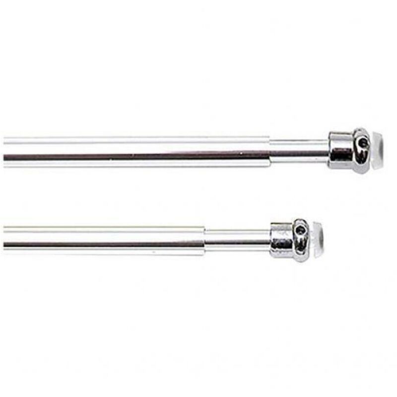 foto del prodotto bacchetta per tende estensibile universale 36 60 cm - cromo - confezione 2 pezzi
