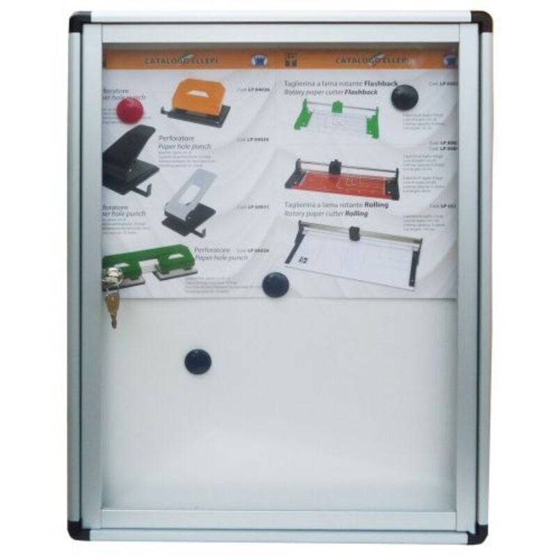 foto del prodotto bacheca in allum. c fondo magnet. cm 45x60x4,5