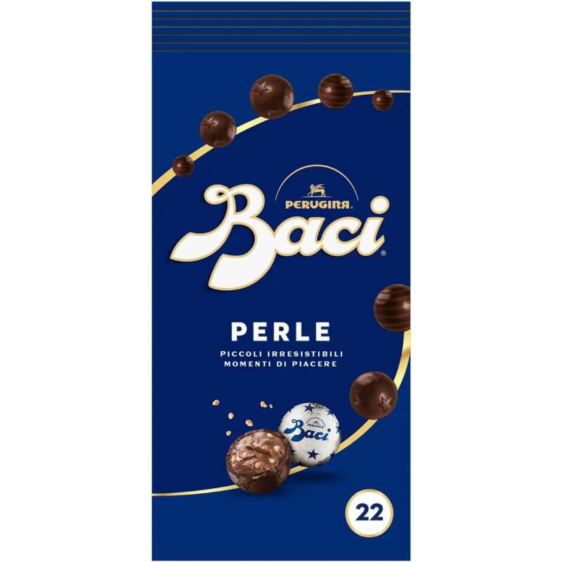 foto del prodotto baci perugina perle cioccolatini fondenti ripieni di nocciole, 154g