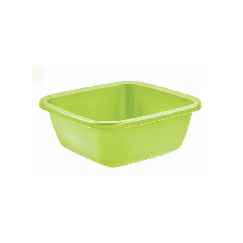 foto del prodotto bacinella quadra 34 x 34 h.13,5 cm 9 lt verde lime in plastica df 8410894