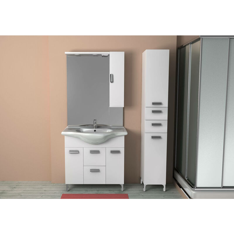 foto del prodotto baden haus colonna bianca cm.190 dx 2 ante 2 cassetti