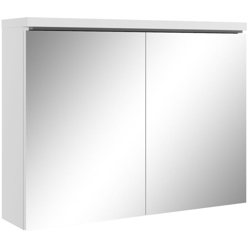 foto del prodotto badplaats armadietto a specchio paso 80 x 60cm bianco specchio armadietto bagno