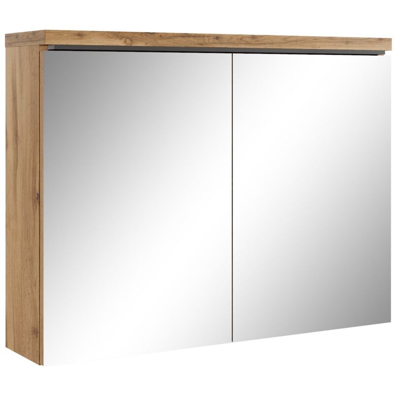 foto del prodotto badplaats armadietto a specchio paso 80 x 60cm rovere specchio armadietto bagno