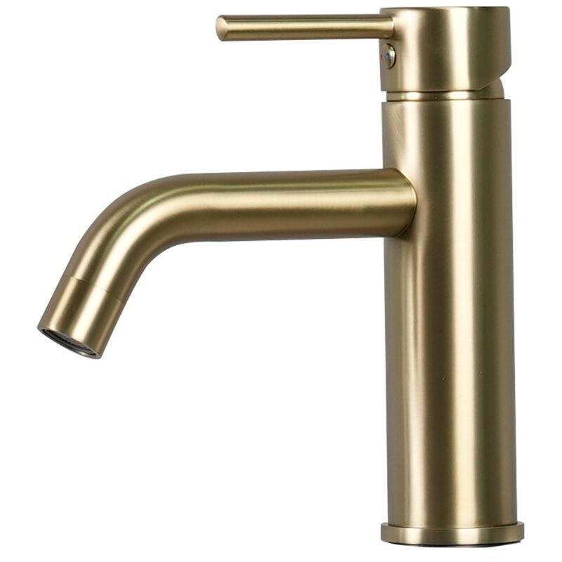 foto del prodotto badplaats miscelatore lavabo bagno everest oro monocomando