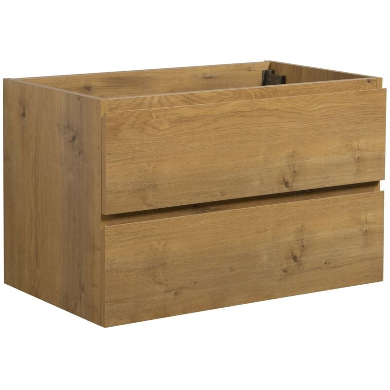 foto del prodotto badplaats mobile da bagno angela 80cm rovere armadio mobiletto lavabo