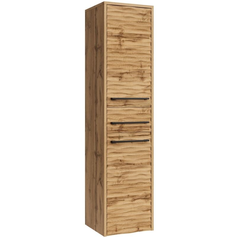 foto del prodotto badplaats mobile da bagno etna 30 x 35 x 130 cm rovere mobile a colonna pensile