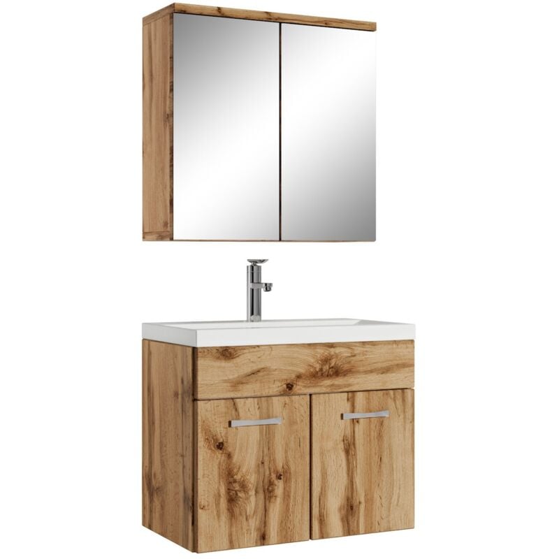 foto del prodotto badplaats mobile da bagno montreal 01 60cm rovere armadietto a specchio