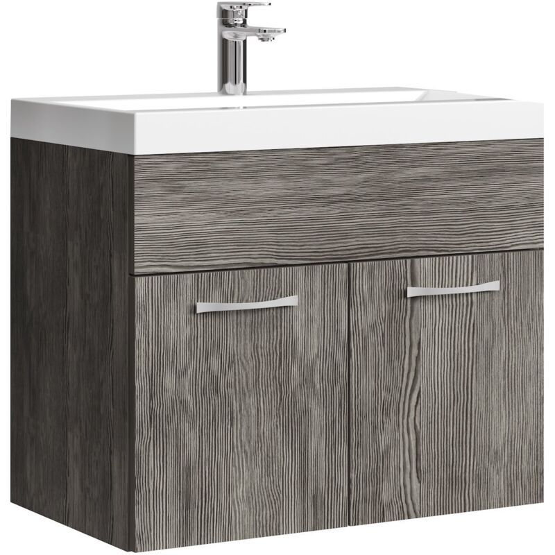 foto del prodotto badplaats mobile da bagno montreal 01 60cm rovere grigio armadio mobiletto lavabo