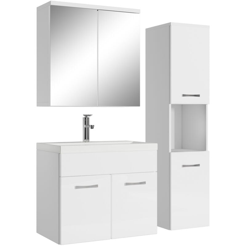 foto del prodotto badplaats mobile da bagno montreal 60cm bianco armadio mobiletto armadietto a specchio