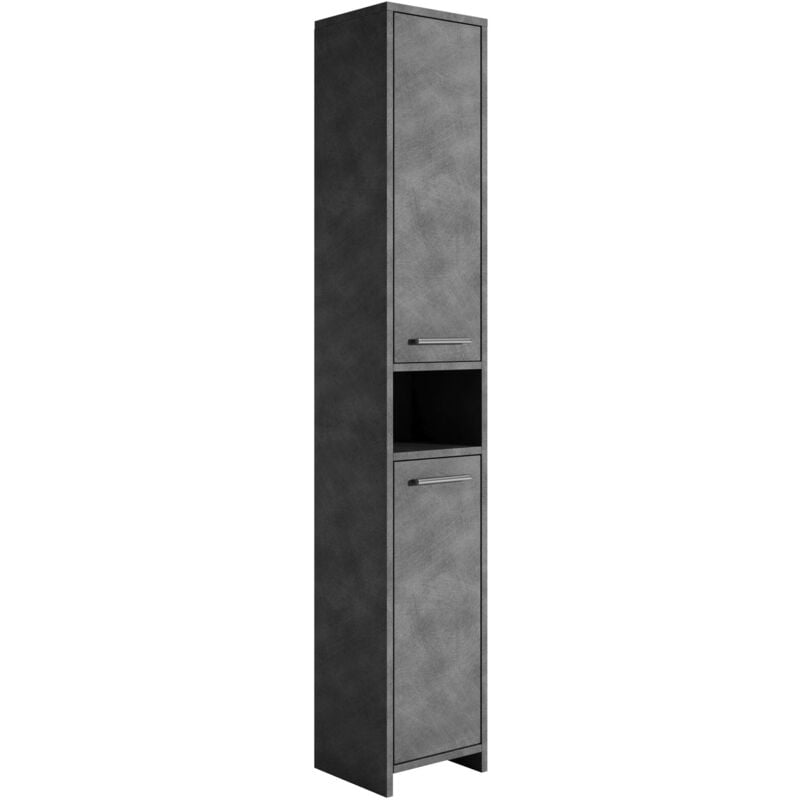 foto del prodotto badplaats mobile da bagno nemo 32 x 29 x 190 cm grigio scuro mobile a colonna