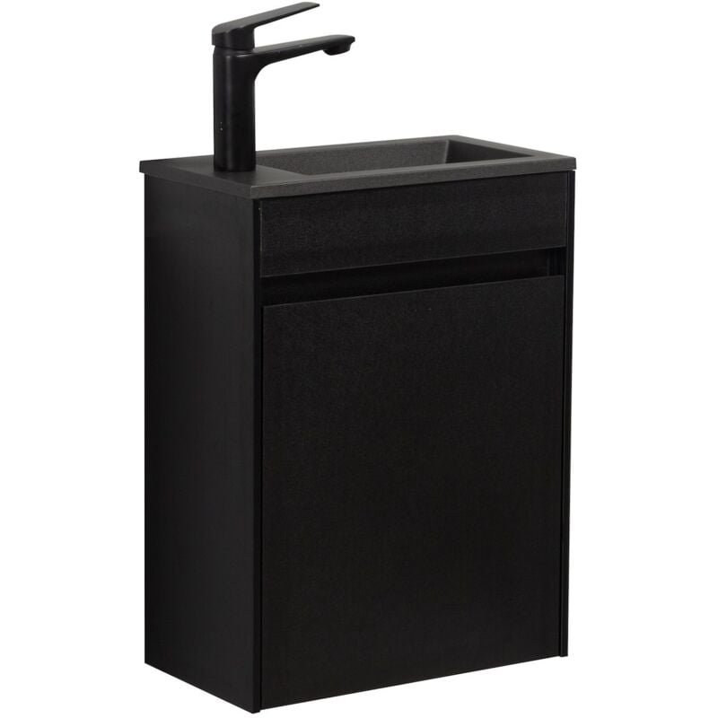 foto del prodotto badplaats mobile da bagno sinta 40 x 22 cm lavabo nero nero mobile contenitore lavabo