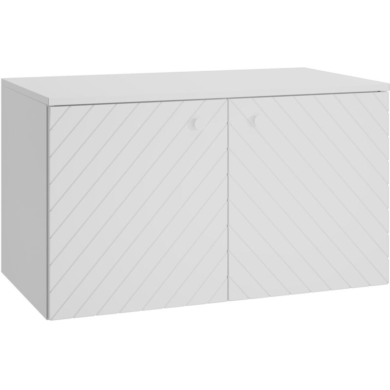 foto del prodotto badplaats mobile lavabo orlando 80 x 44 x 46 cm bianco lucido mobili da parete