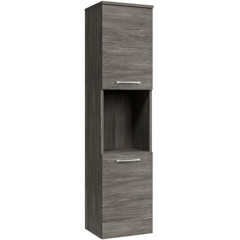 foto del prodotto badplaats mobiletto da bagno montreal 30 x 30 x 131 cm rovere grigio mobiletto