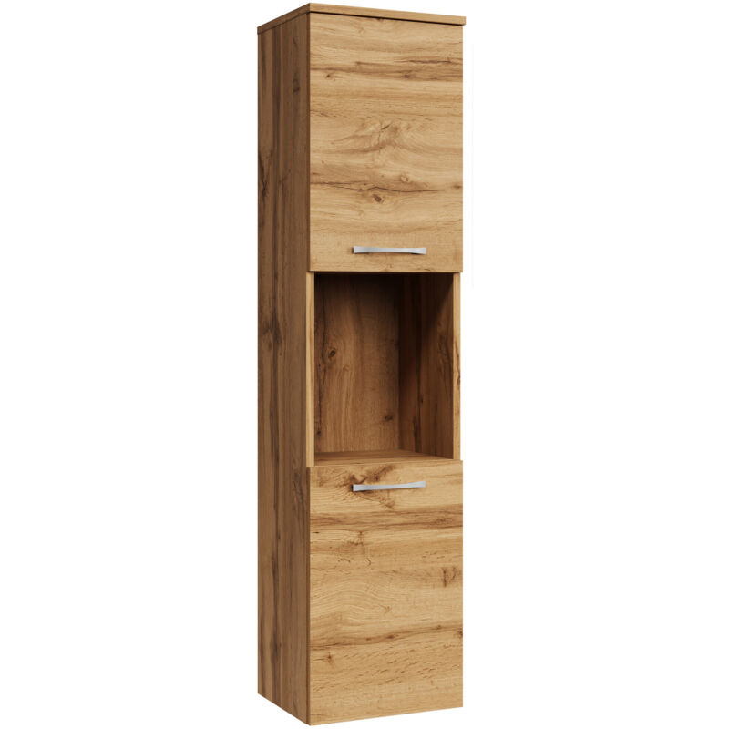 foto del prodotto badplaats mobiletto da bagno montreal 30 x 30 x 131 cm rovere mobiletto armadietto,