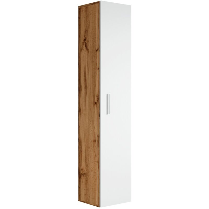 foto del prodotto badplaats mobiletto del bagno pluto 150cm rovere con bianco mobiletto armadietto