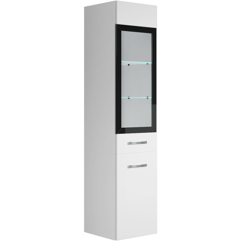 foto del prodotto badplaats mobiletto del bagno rio 30 x 30 x 131 cm bianco lucido mobiletto armadietto,
