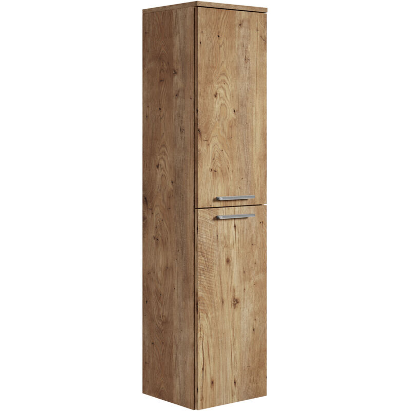 foto del prodotto badplaats mobiletto del bagno saturnus 130 cm rovere castagno mobiletto armadietto