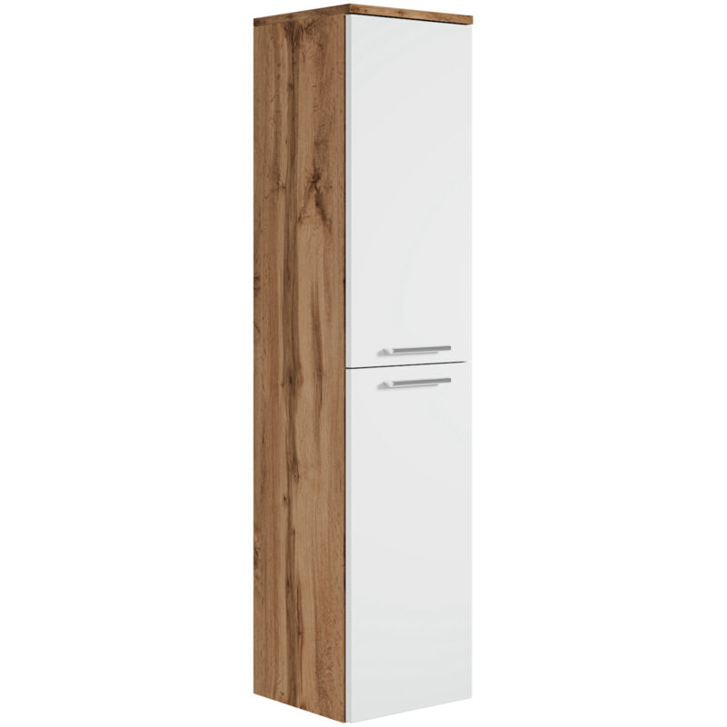 foto del prodotto badplaats mobiletto del bagno saturnus 130 cm rovere con bianco mobiletto armadietto