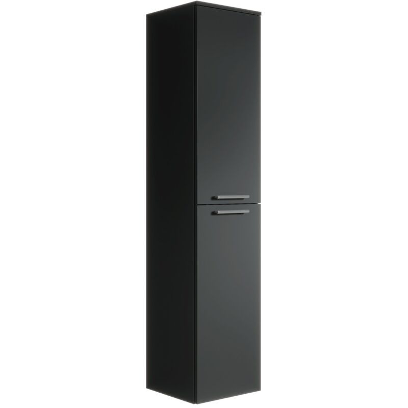 foto del prodotto badplaats mobiletto del bagno venus 160 cm nero opaco mobiletto armadietto