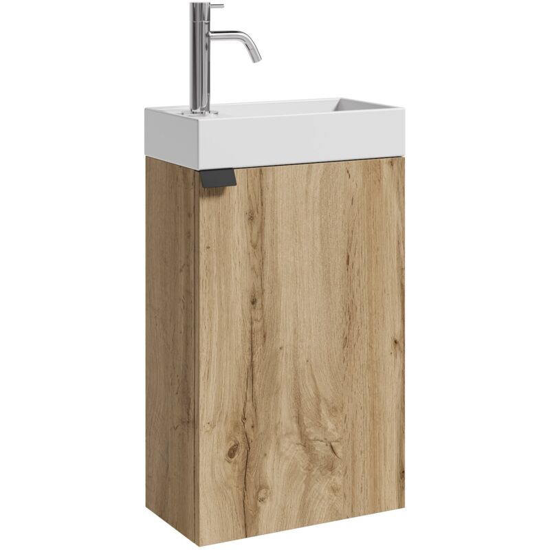foto del prodotto badplaats mobili bagno apollo rovere chiaro 40x22 cm mobili contenitori mobili lavabo