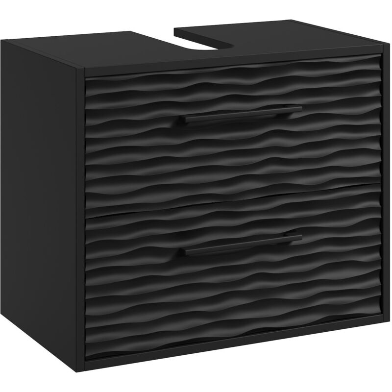 foto del prodotto badplaats mobili da bagno etna 60 x 35 x 50cm nero armadio mobiletto lavabo