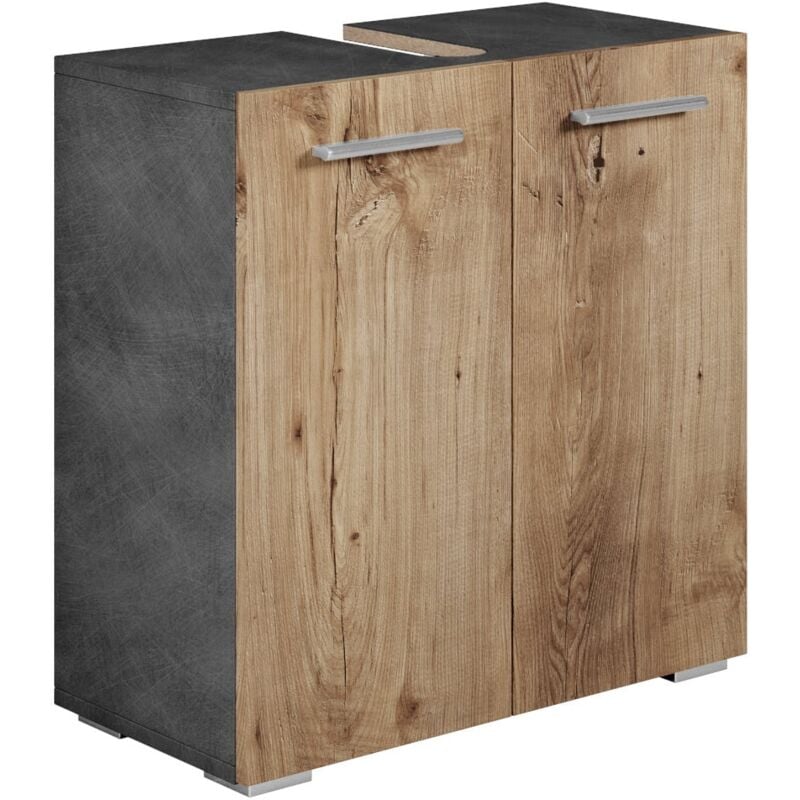 foto del prodotto badplaats mobili da bagno jupiter 60 x 30 x 60cm grigio rovere castagno armadio