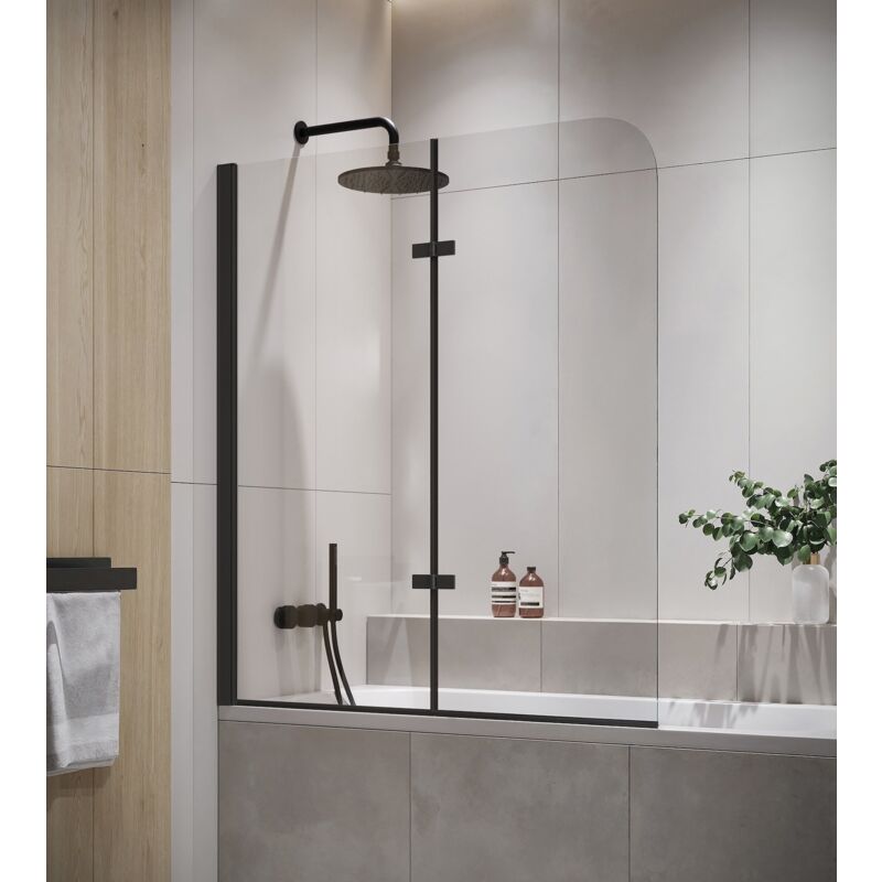 foto del prodotto badplaats parate vasca da bagno austin 100 x 140 cm nero 5mm con rivestimento
