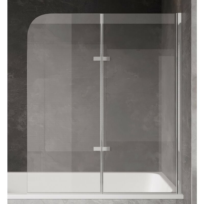foto del prodotto badplaats parate vasca da bagno austin 5mm con rivestimento nano 120 x 140 cm parabrezza box doccia fissaggio vasca cromo