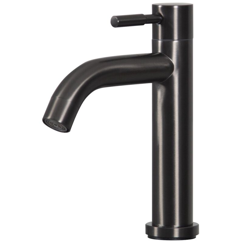 foto del prodotto badplaats rubinetto della fontana fox grigio materiale di montaggio incluso