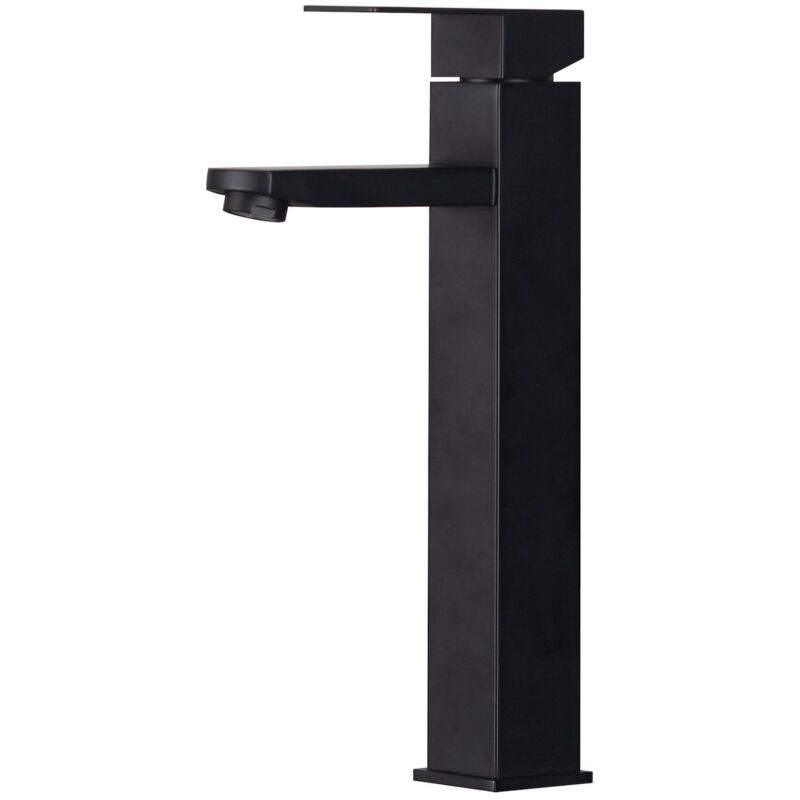 foto del prodotto badplaats rubinetto per lavabo pasco xl nero miscelatore monocomando