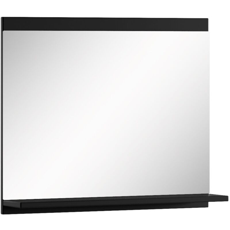 foto del prodotto badplaats specchio montreal 60 x 12 x 50 cm nero opaco