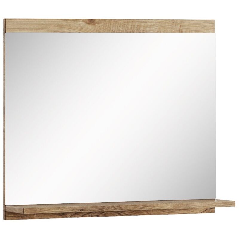 foto del prodotto badplaats specchio montreal 60 x 12 x 50 cm rovere castagno
