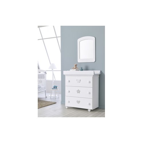 foto del prodotto bagnetto pali 0533t00n birillo 3 cassetti bianco