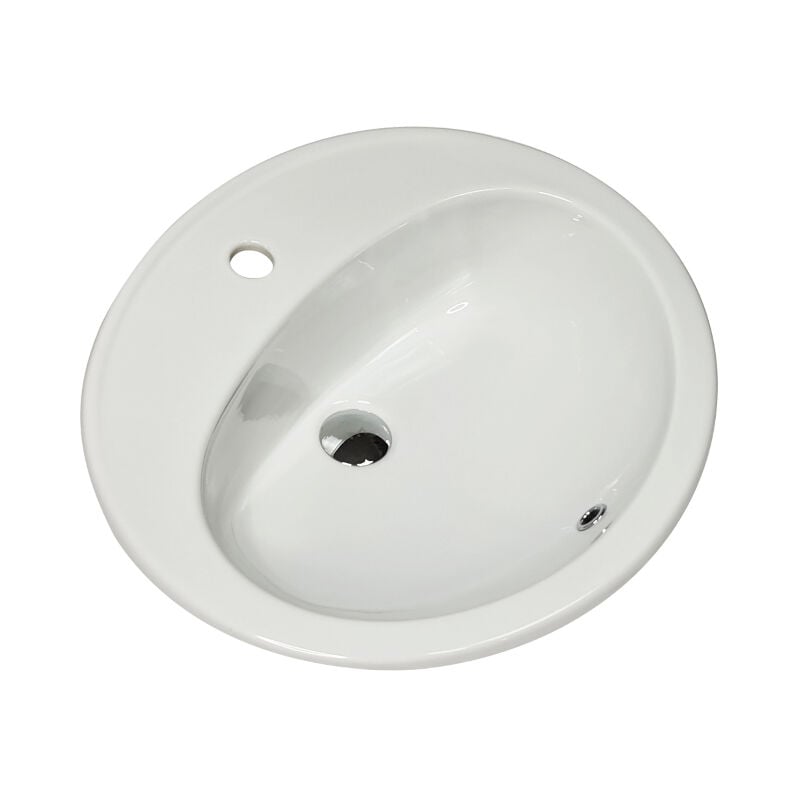 foto del prodotto bagno expert lavabo donatello new incasso cm. 63x54 bianco lucido