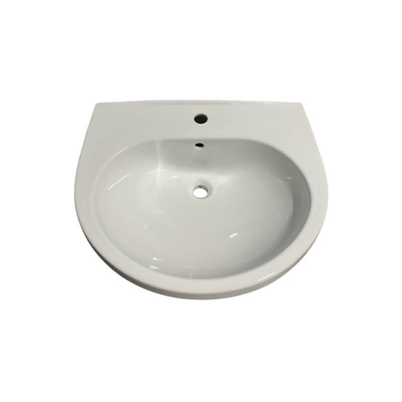 foto del prodotto bagno expert lavabo donatello new sospeso o su colonna cm. 63x53 bianco lucido