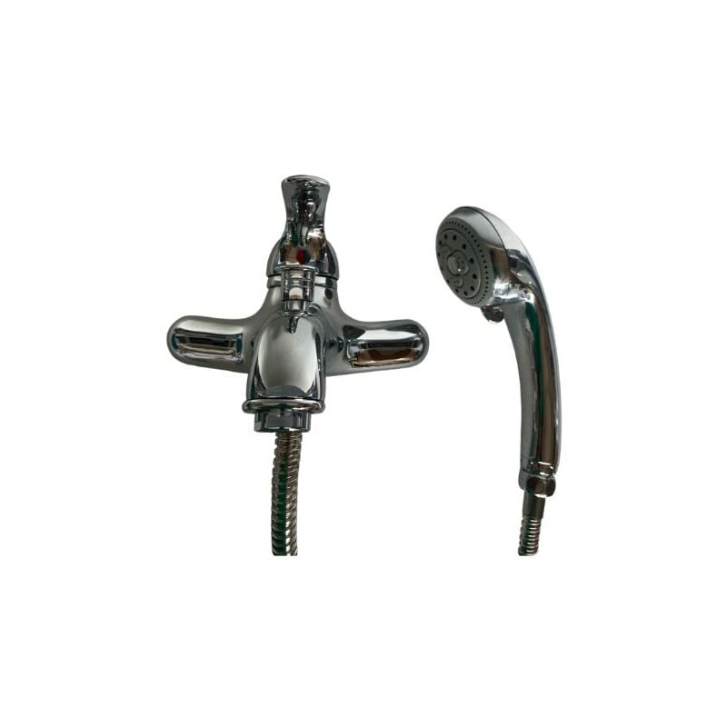 foto del prodotto bagno expert miscelatore vasca doccia prestige in ottone cromo con doccetta e