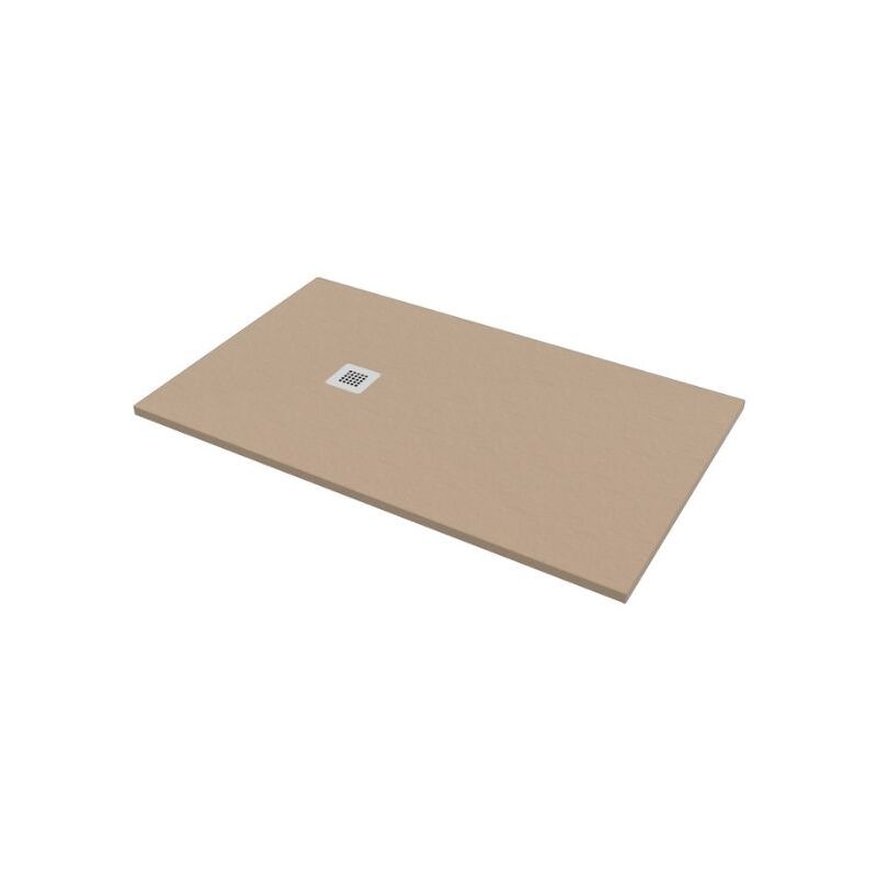 foto del prodotto bagno expert piatto doccia 100x140 h.2 8 in marmo resina effetto pietra sabbia