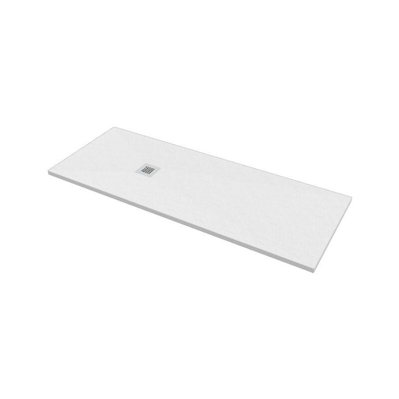 foto del prodotto bagno expert piatto doccia 70x190 h.2 8 in marmo resina effetto pietra bianco