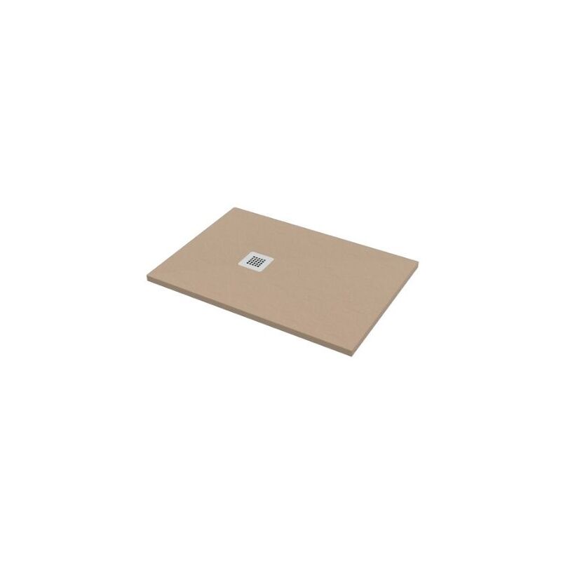 foto del prodotto bagno expert piatto doccia 75x100 h.2 8 in marmo resina effetto pietra sabbia