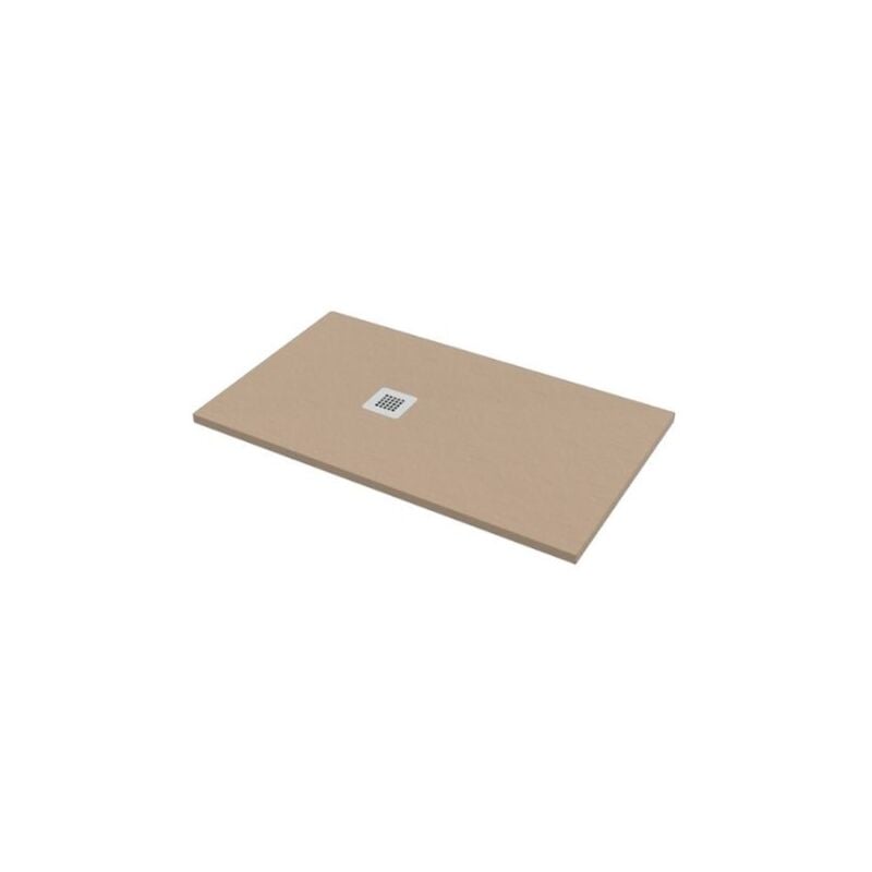 foto del prodotto bagno expert piatto doccia 75x120 h.2 8 in marmo resina effetto pietra sabbia