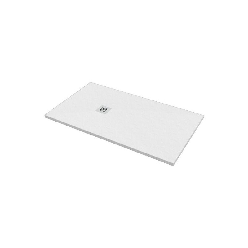 foto del prodotto bagno expert piatto doccia 75x140 h.2 8 in marmo resina effetto pietra bianco
