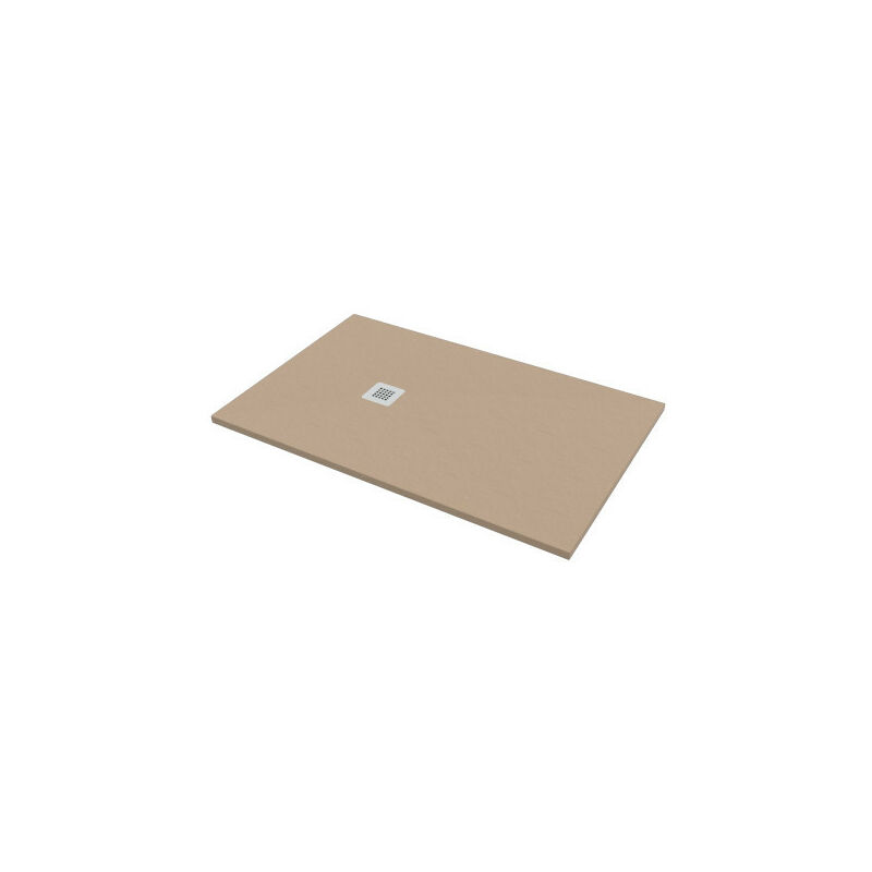 foto del prodotto bagno expert piatto doccia 80x130 h.2 8 in marmo resina effetto pietra sabbia